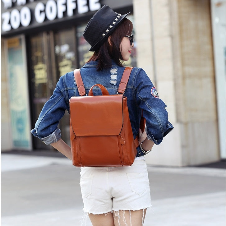 Women Backpack Cross Body Shoulder Bag Genuine Leather Laptop Rucksack Messenger Bag | Koalakits36