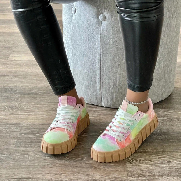 Canvas Platform Sneakers – Women's Shoes | Koalakits36