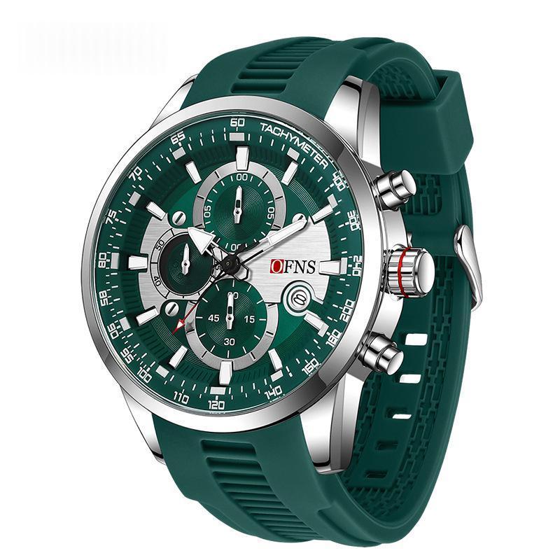 Men’s Quartz Chronograph Watch – Sleek Three-Hand Style