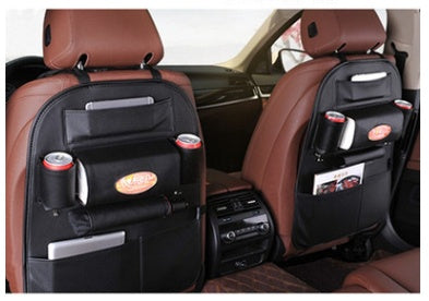 HQ Leather Car Seat Organizer – Premium Leather Storage Pockets for Cars, SUVs & Trucks