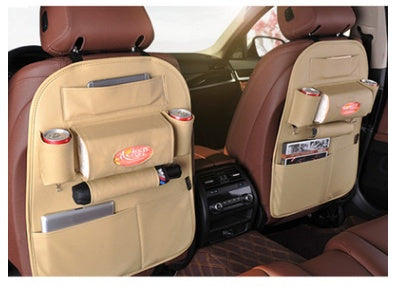 HQ Leather Car Seat Organizer – Premium Leather Storage Pockets for Cars, SUVs & Trucks