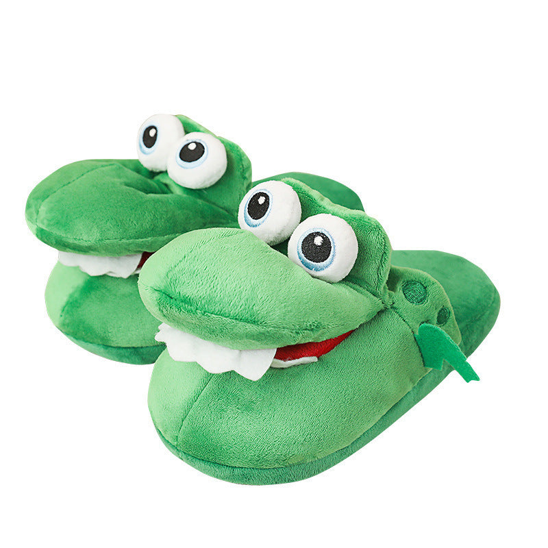 Cute Plush Indoor Slippers - Cozy Cotton Footwear for Winter Fun