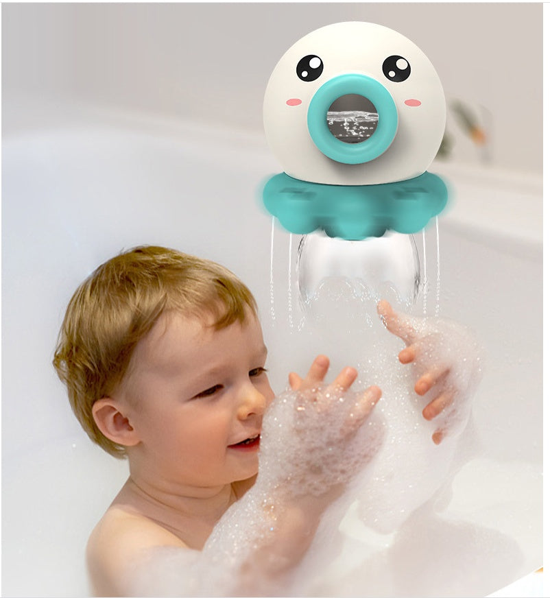 Octopus Fountain Bath Water Toy, Jet Rotating Shower Bathroom Toy, Summer Water Sprinkler Toys, 