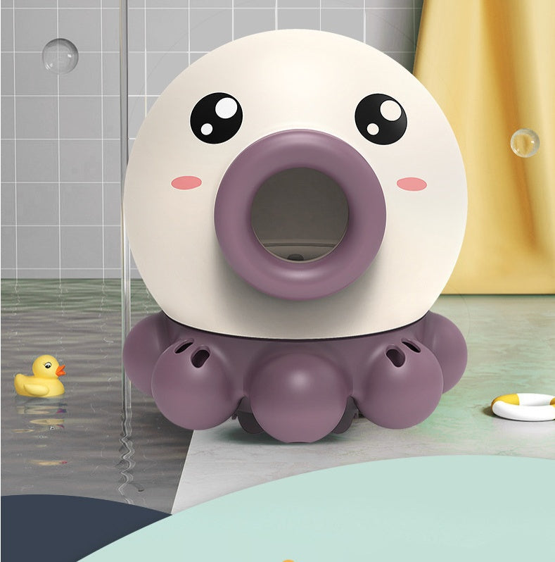 Octopus Fountain Bath Water Toy, Jet Rotating Shower Bathroom Toy, Summer Water Sprinkler Toys, 