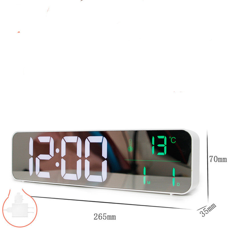 Music LED Digital Home Desktop Alarm Electronic Clock Temperature Date Display Koalakits36