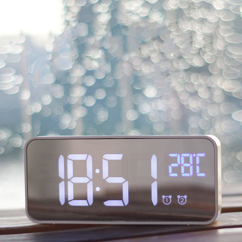 Music LED Digital Home Desktop Alarm Electronic Clock Temperature Date Display Koalakits36