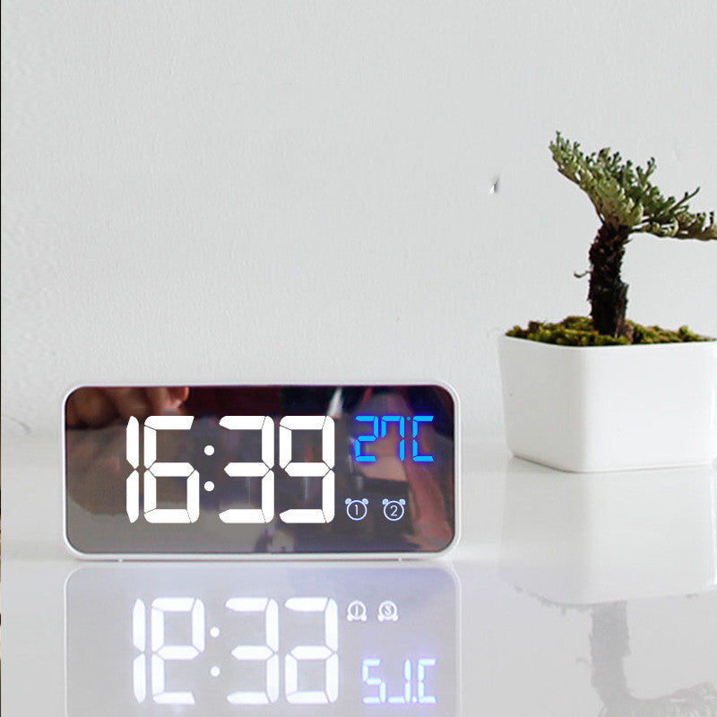 Music LED Digital Home Desktop Alarm Electronic Clock Temperature Date Display Koalakits36