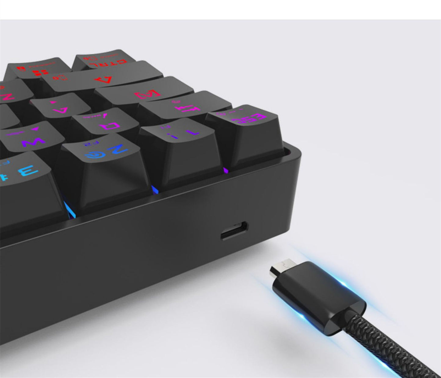 Wireless Bluetooth Keyboard Colorful PBT Keycaps Mechanical Keyboard