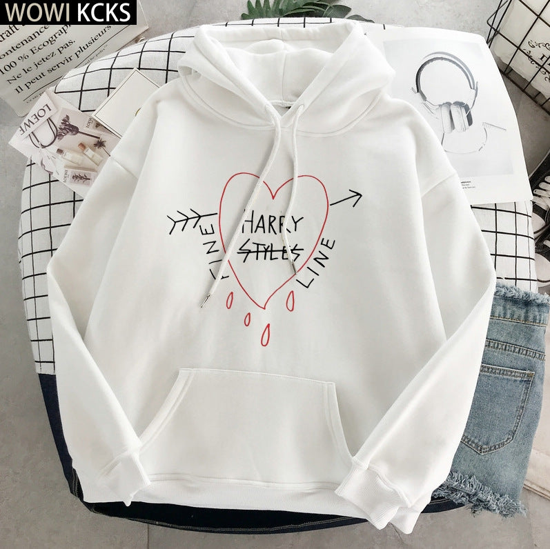 Harajuku Aesthetic Pullover Hooded Sweatshirt Clothing