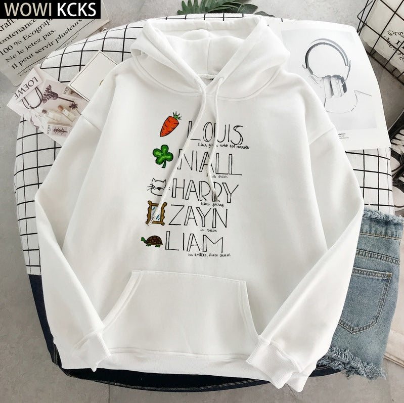 Harajuku Aesthetic Pullover Hooded Sweatshirt Clothing