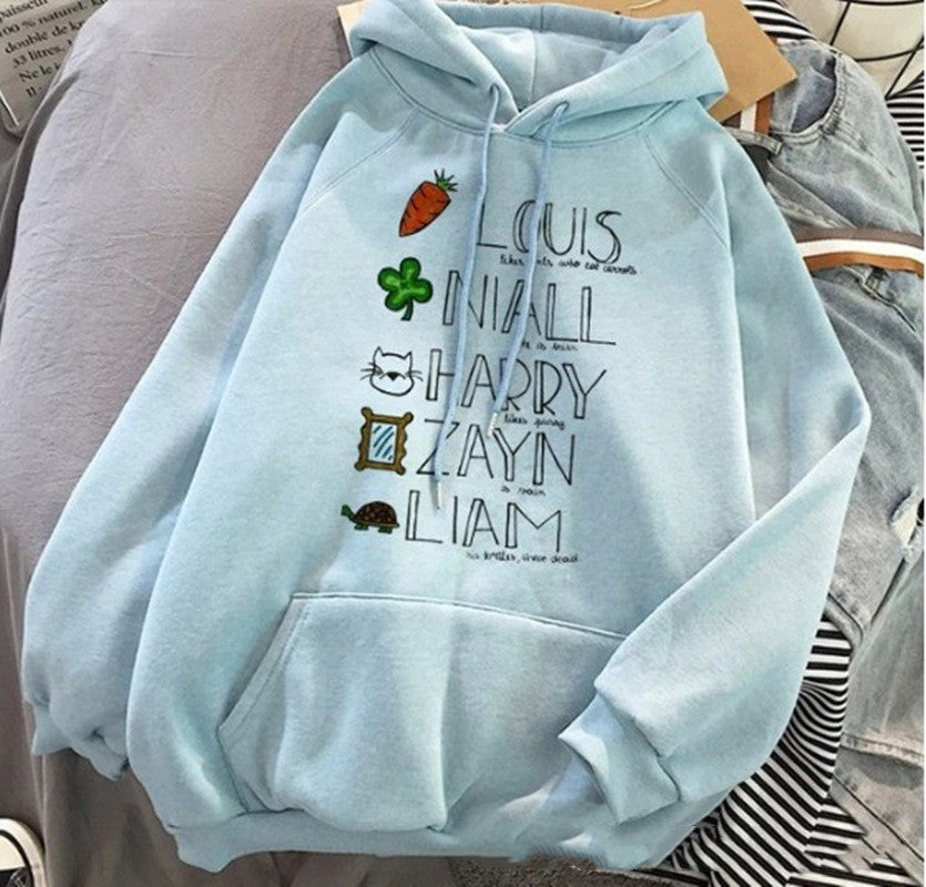 Harajuku Aesthetic Pullover Hooded Sweatshirt Clothing