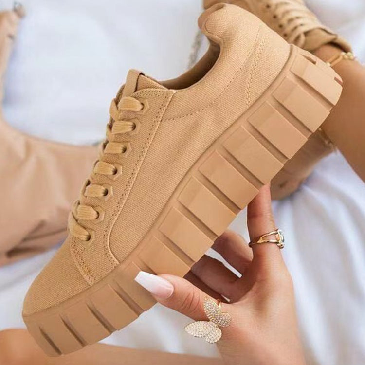 Canvas Platform Sneakers – Women's Shoes | Koalakits36
