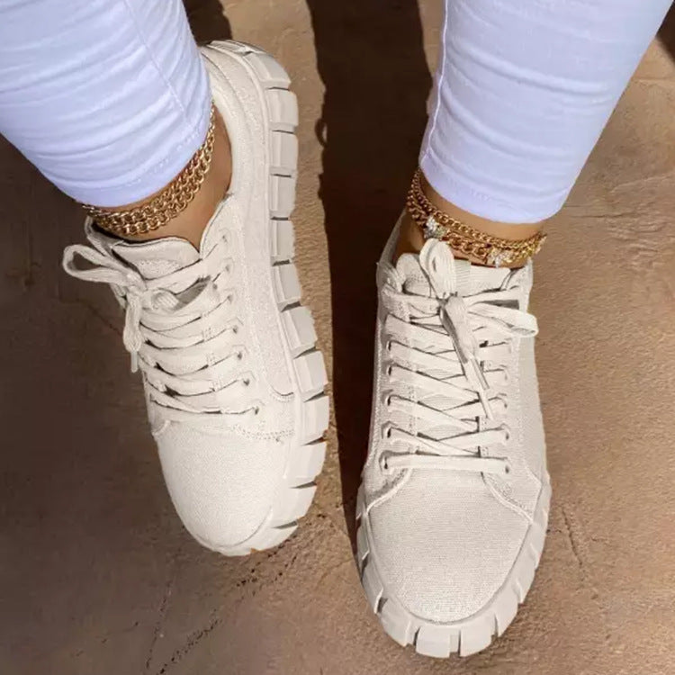 Canvas Platform Sneakers – Women's Shoes | Koalakits36