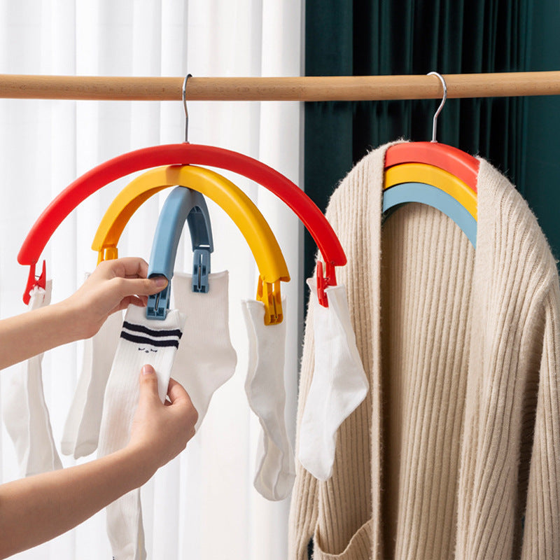 Multifunctional Clothes Drying Rack - Creative Rainbow Rotating Hanger for All Your Drying Needs