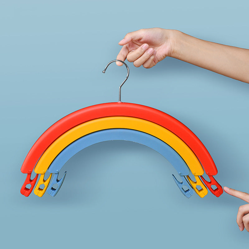 Multifunctional Clothes Drying Rack - Creative Rainbow Rotating Hanger for All Your Drying Needs