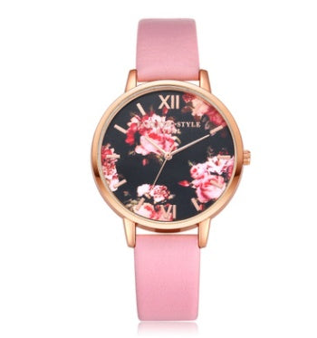 High Quality Fashion Leather Strap Rose Gold Women Watch Casual Love Heart Quartz Wrist Watch | Koalakits36