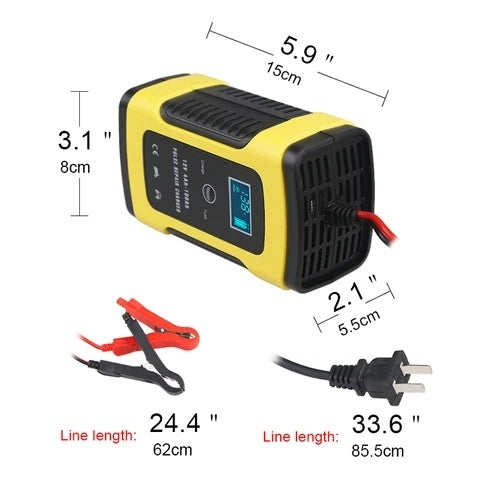 Car battery charger 12V full intelligent automatic