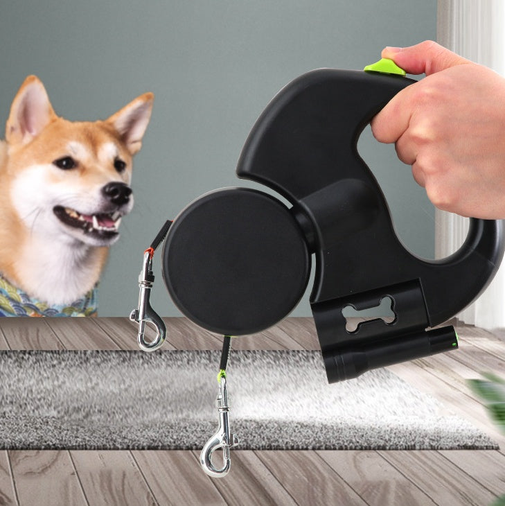 Retractable Dog Leash For Small Dogs Reflective Dual Pet Dogs Walking Leash | Koalakits36