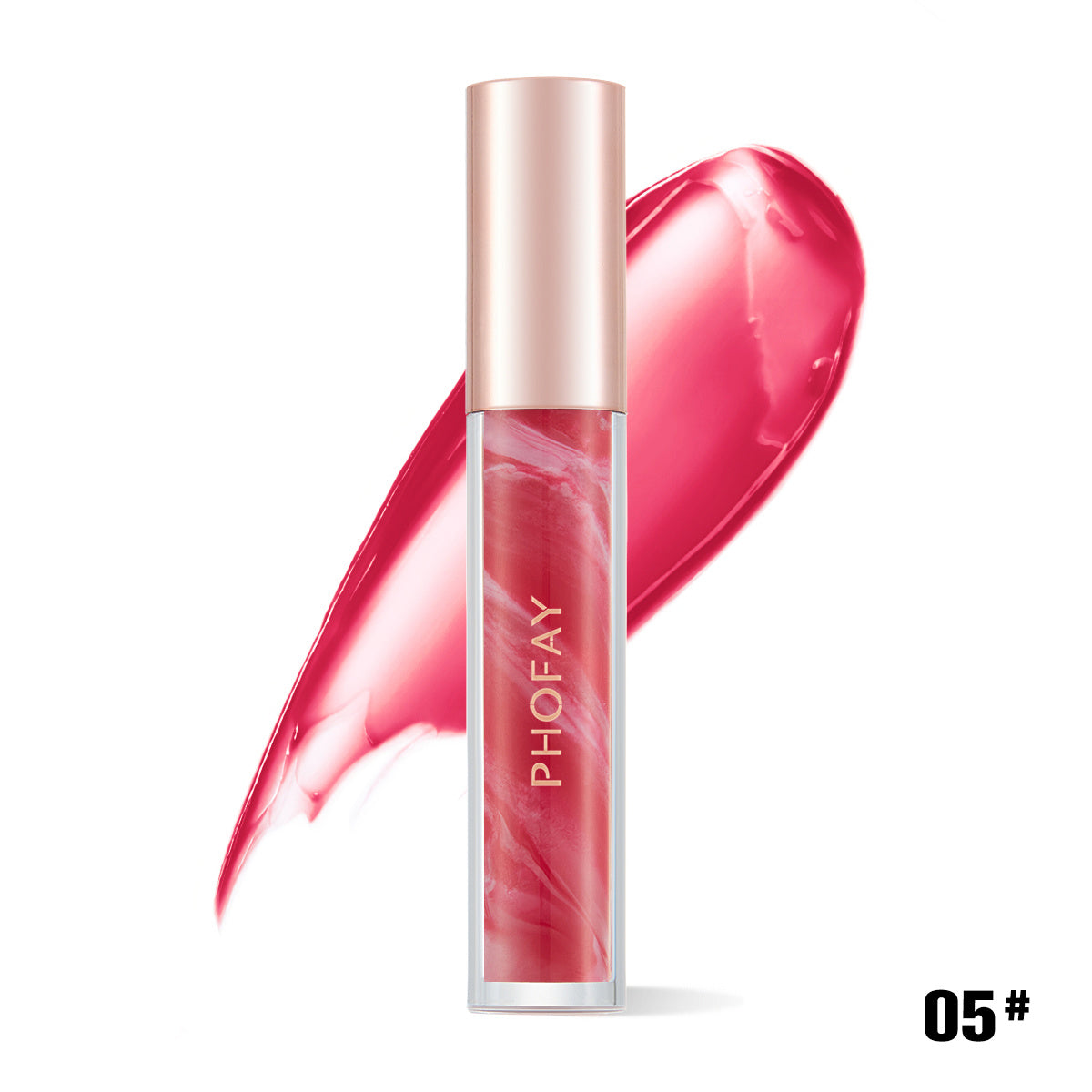 PHOFAY Rose Blooming Hydrating Lip Gloss | Koalakits36