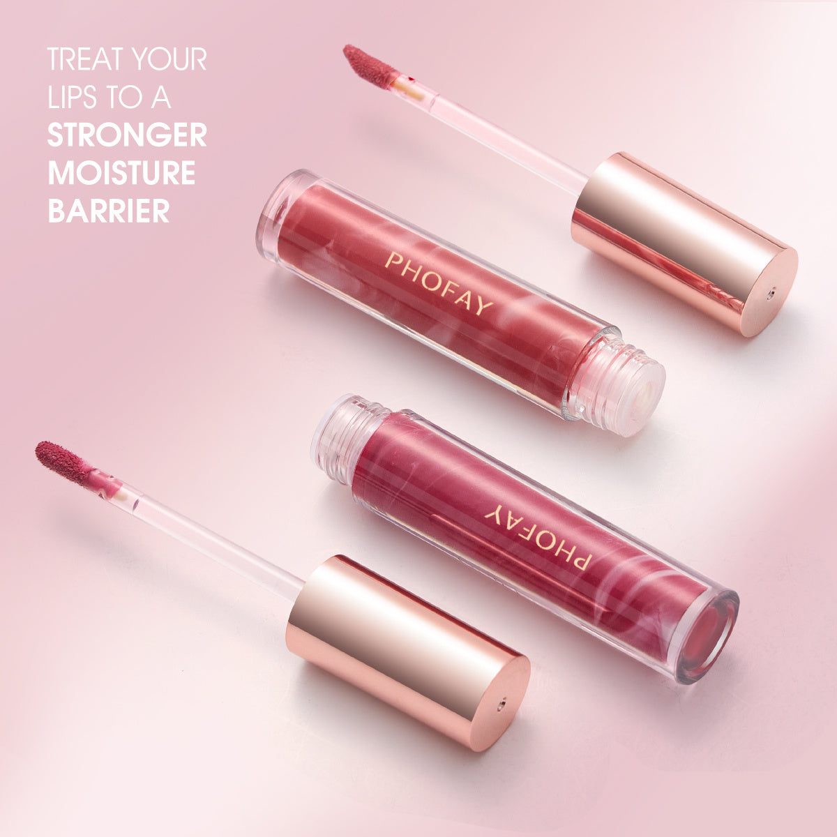 PHOFAY Rose Blooming Hydrating Lip Gloss | Koalakits36