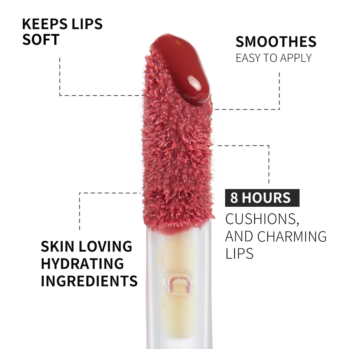 PHOFAY Rose Blooming Hydrating Lip Gloss | Koalakits36