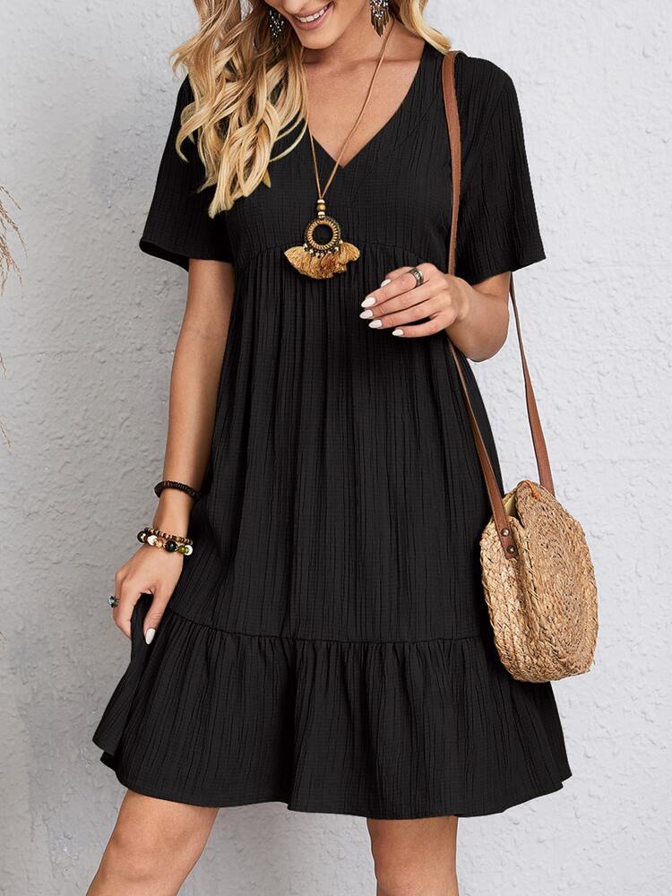 V-Neck Summer Dress – Casual Loose Beachwear | Koalakits36