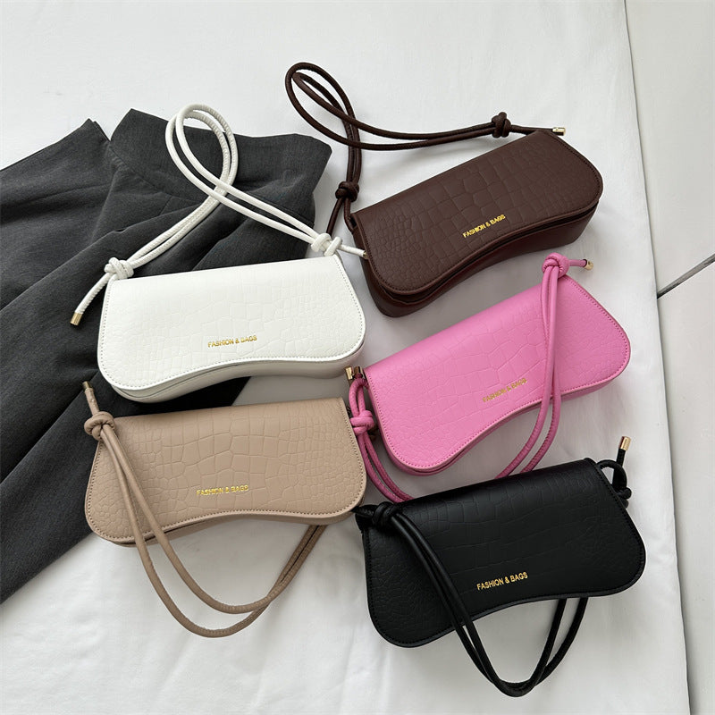 Underarm Bag Chic Solid Color Square Shoulder Purse Versatile Crossbody Tote | Koalakits36