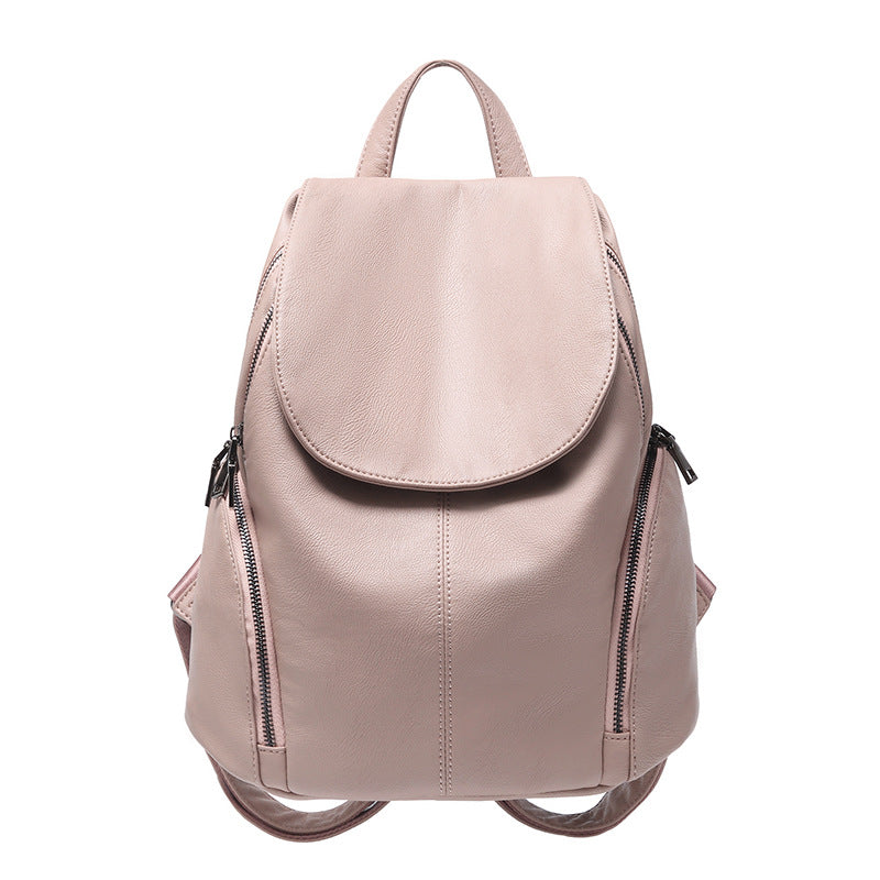 Stylish Women's Casual Leather Backpack - Soft & Durable for Everyday Adventure