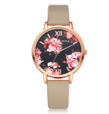 High Quality Fashion Leather Strap Rose Gold Women Watch Casual Love Heart Quartz Wrist Watch | Koalakits36
