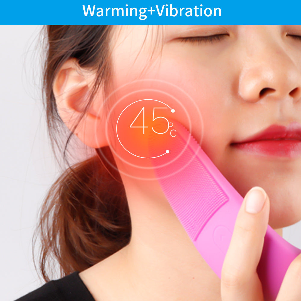 Electric Silicone Facial Cleansing Brush – Rechargeable Face Washer & Deep Pore Cleaning Massager for Daily Skincare