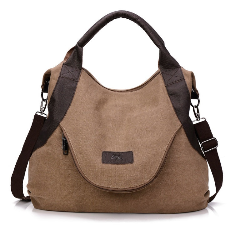 Women's Vintage Canvas Shoulder Bag – Minimalist Retro Crossbody Handbag for Everyday Use