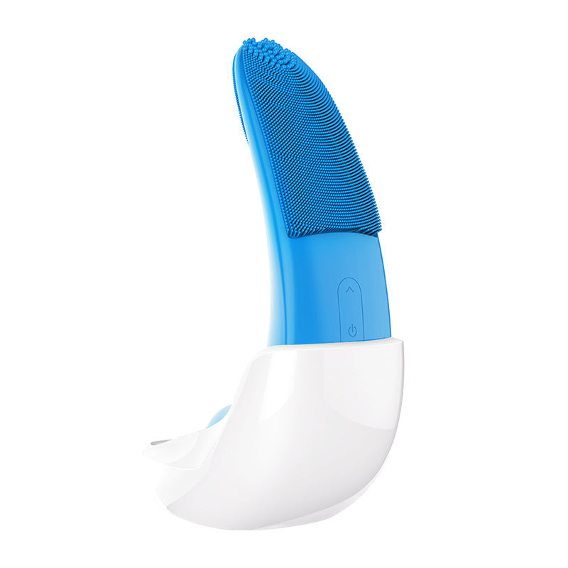Electric Silicone Facial Cleansing Brush – Rechargeable Face Washer & Deep Pore Cleaning Massager for Daily Skincare