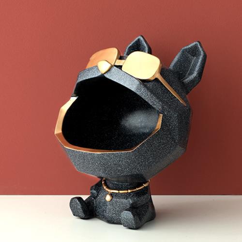 Cool Dog Figurine Storage Box - Organize with Style and Charm