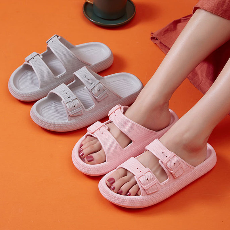 Platform Slippers Women's Summer Buckle Home Shoes Outdoor Wear | Koalakits36