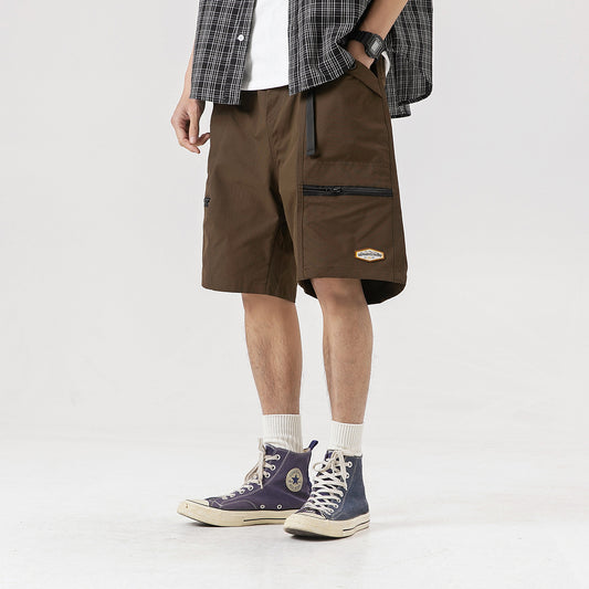 Elevate Your Style with Vintage Zipper Workwear Shorts for Men