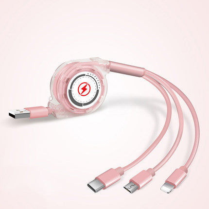 Telescopic charging cable