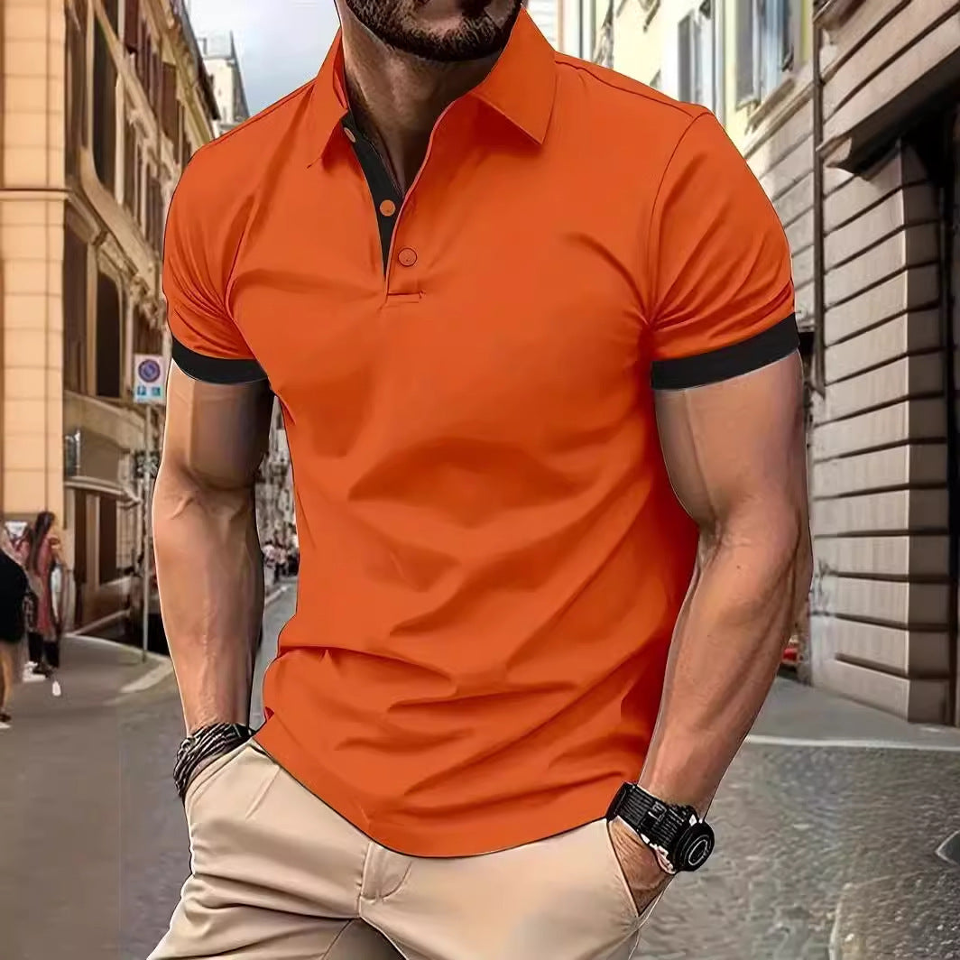 Men's Short Sleeve Polo Shirt Summer 