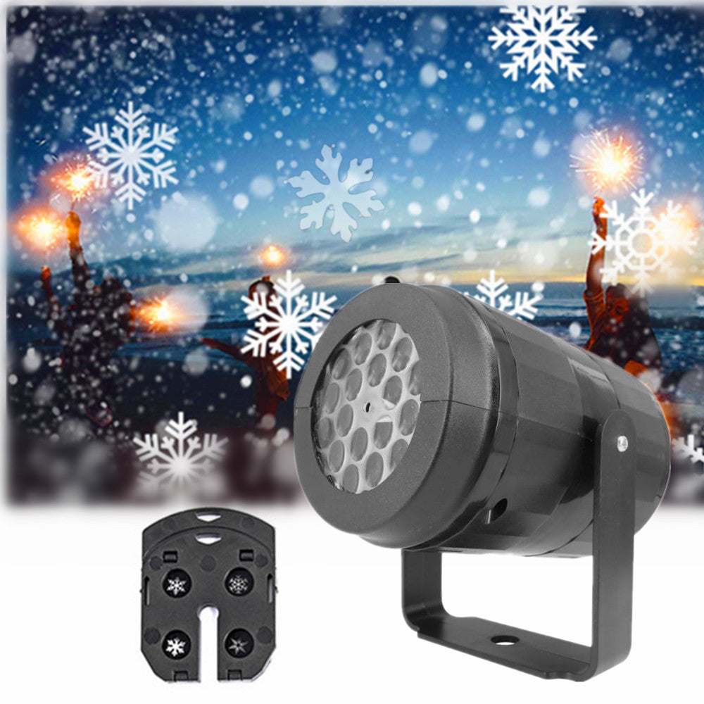 Christmas Snowflake Projector LED Stage Light Outdoor