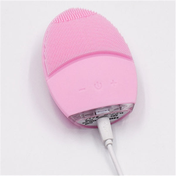 Electric Face Cleansing Brush – Negative Ion Facial Cleaner with Vibration, Multi-Speed Rotation and Deep Pore Cleansing