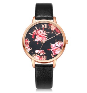 High Quality Fashion Leather Strap Rose Gold Women Watch Casual Love Heart Quartz Wrist Watch | Koalakits36