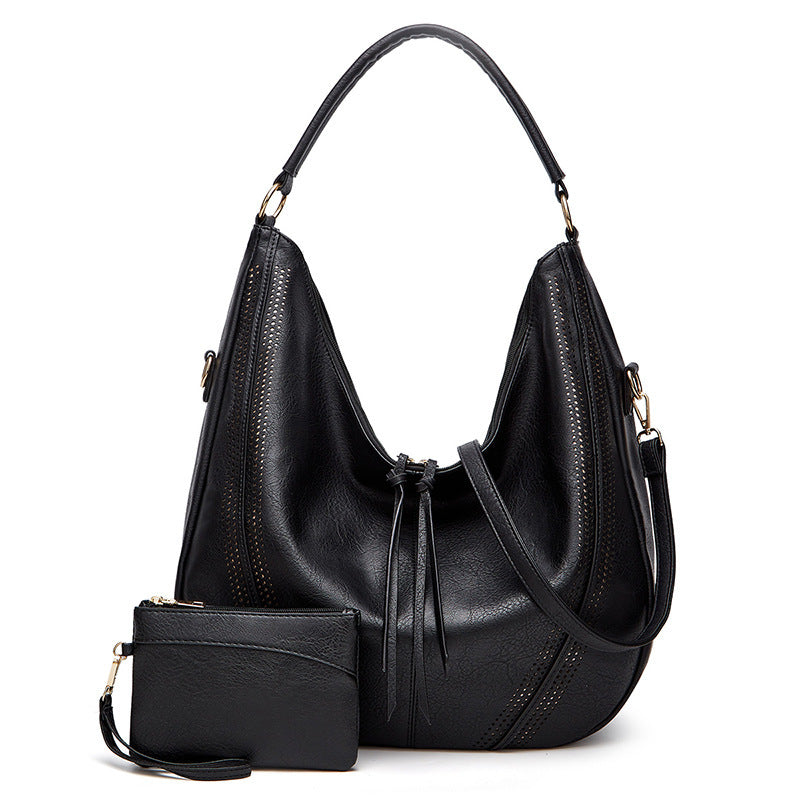 Retro Large Capacity Tote Shoulder Bag Tassel Hollow One-shoulder Casual Big Bag | Koalakits36