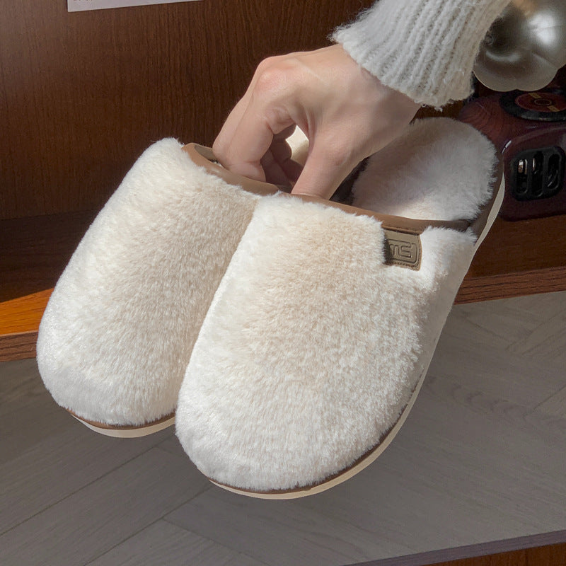 Winter Plush Non-slip Slippers: Cozy Comfort for Your Home