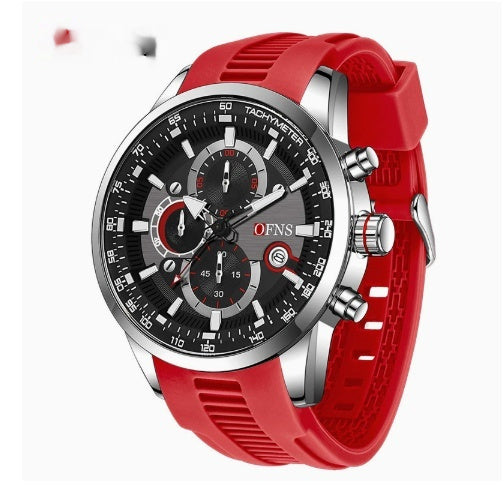 Men’s Quartz Chronograph Watch – Sleek Three-Hand Style