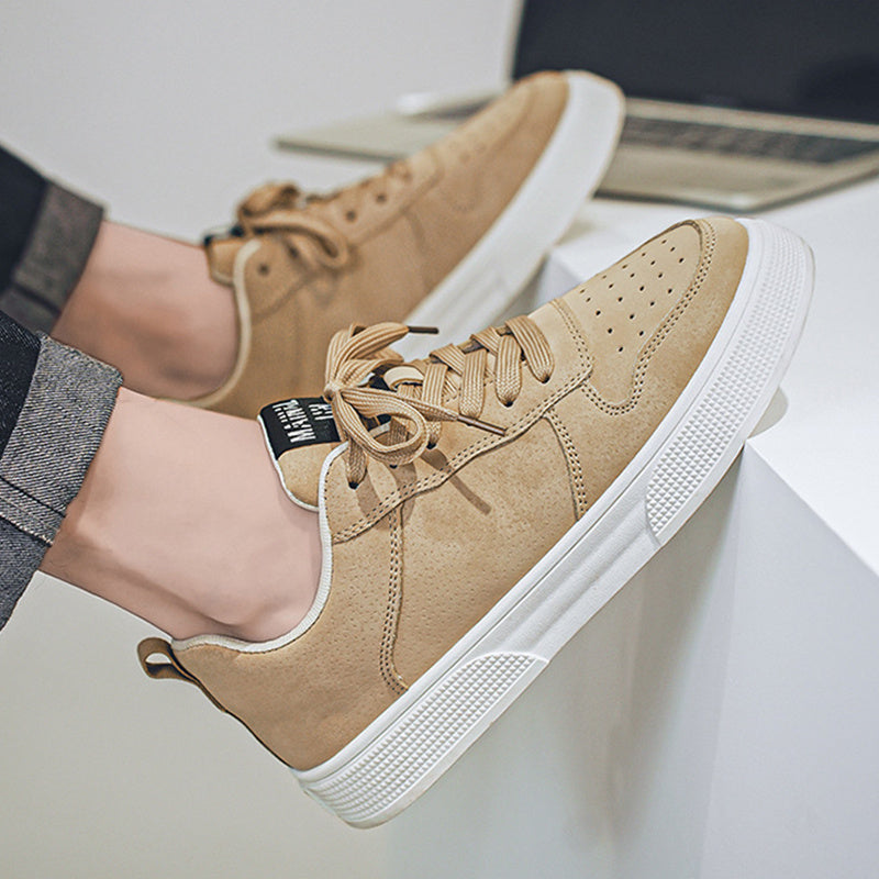 Men's Lace-up Flat Shoes Fashion Casual Round-toe Walking And Jogging Shoes | Koalakits36