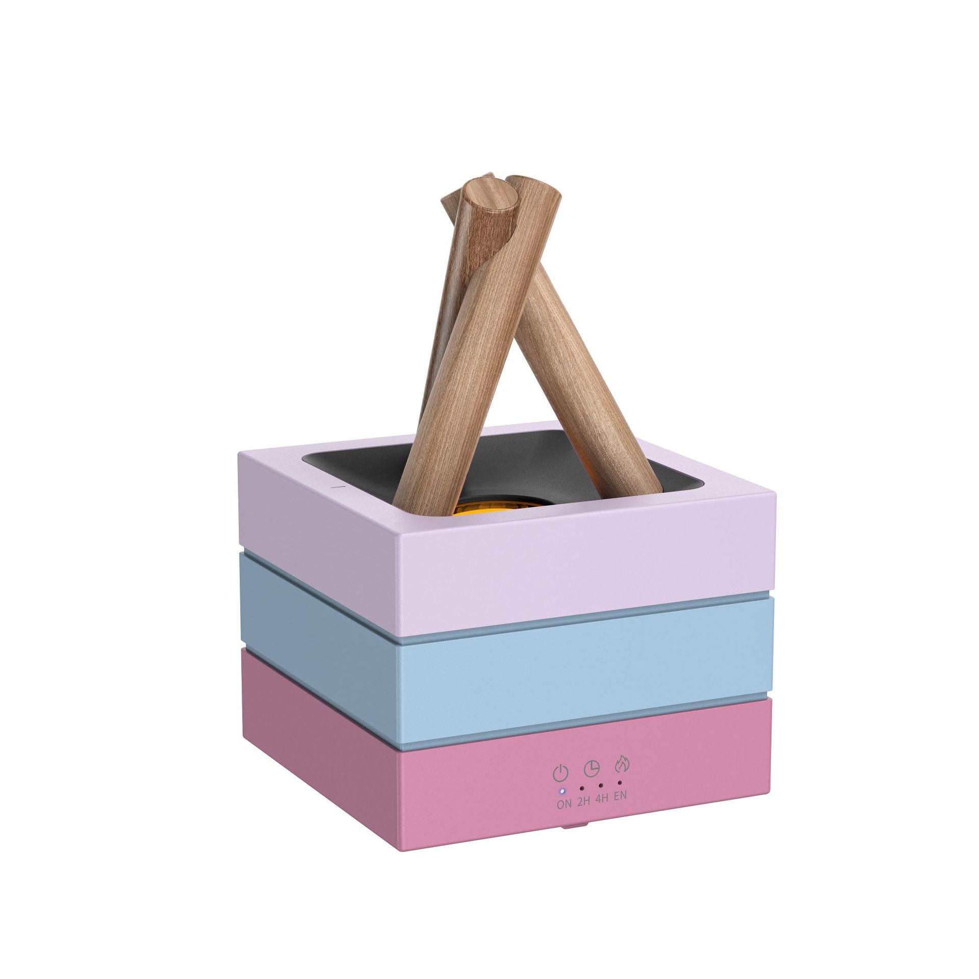 Flame Effect Aromatherapy Humidifier Aroma Diffuser Desktop Usb Plug-in Heavy Fog Essential Oil Compatible 7-Color LED Light Koalakits36