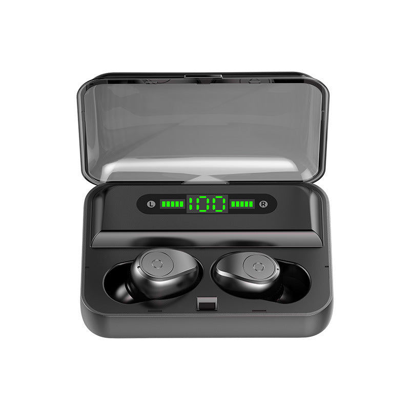 Bluetooth 5.0 Wireless Earbuds with 2000mAh Power Bank Charging Case – Stereo Headset with Voice Control, Hands-Free Calling & Music Playback