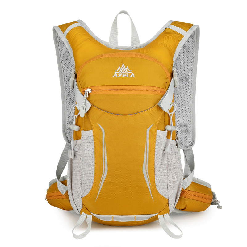 AZELA Lightweight Hydration Backpack, Breathable Mesh Outdoor Sports Backpack With Multiple Compartments