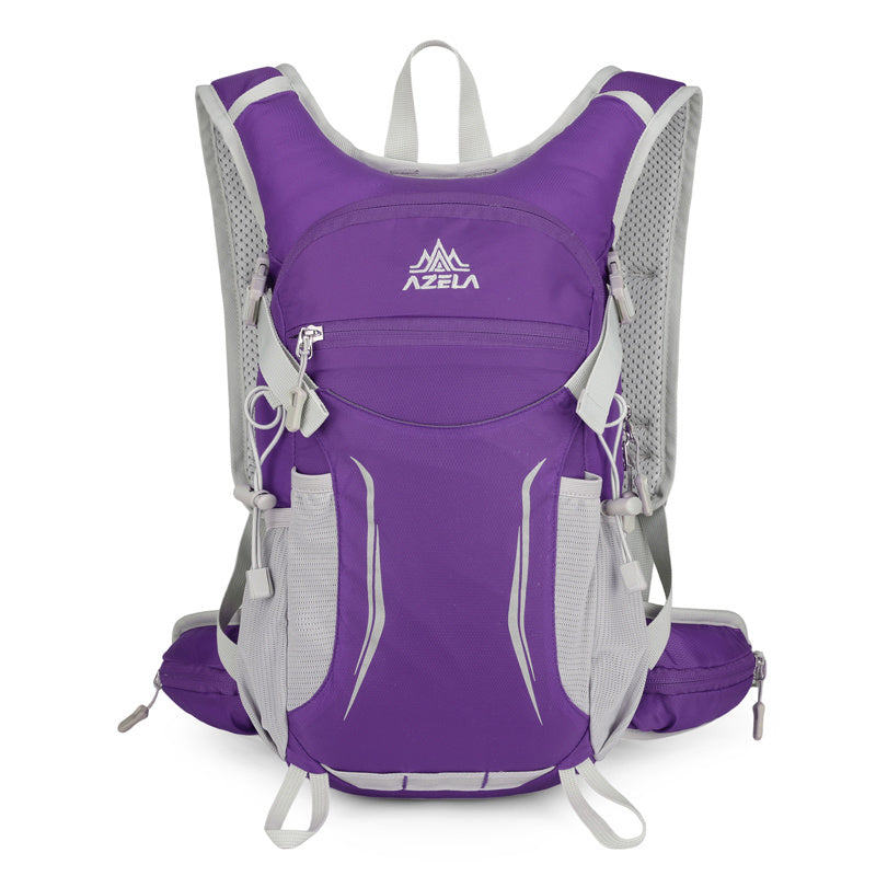 AZELA Lightweight Hydration Backpack, Breathable Mesh Outdoor Sports Backpack With Multiple Compartments