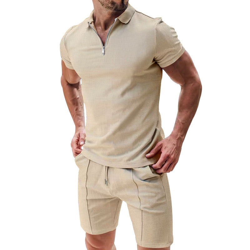 Casual Waffle Suit - Short-Sleeved Waffle Suit | Koalakits36