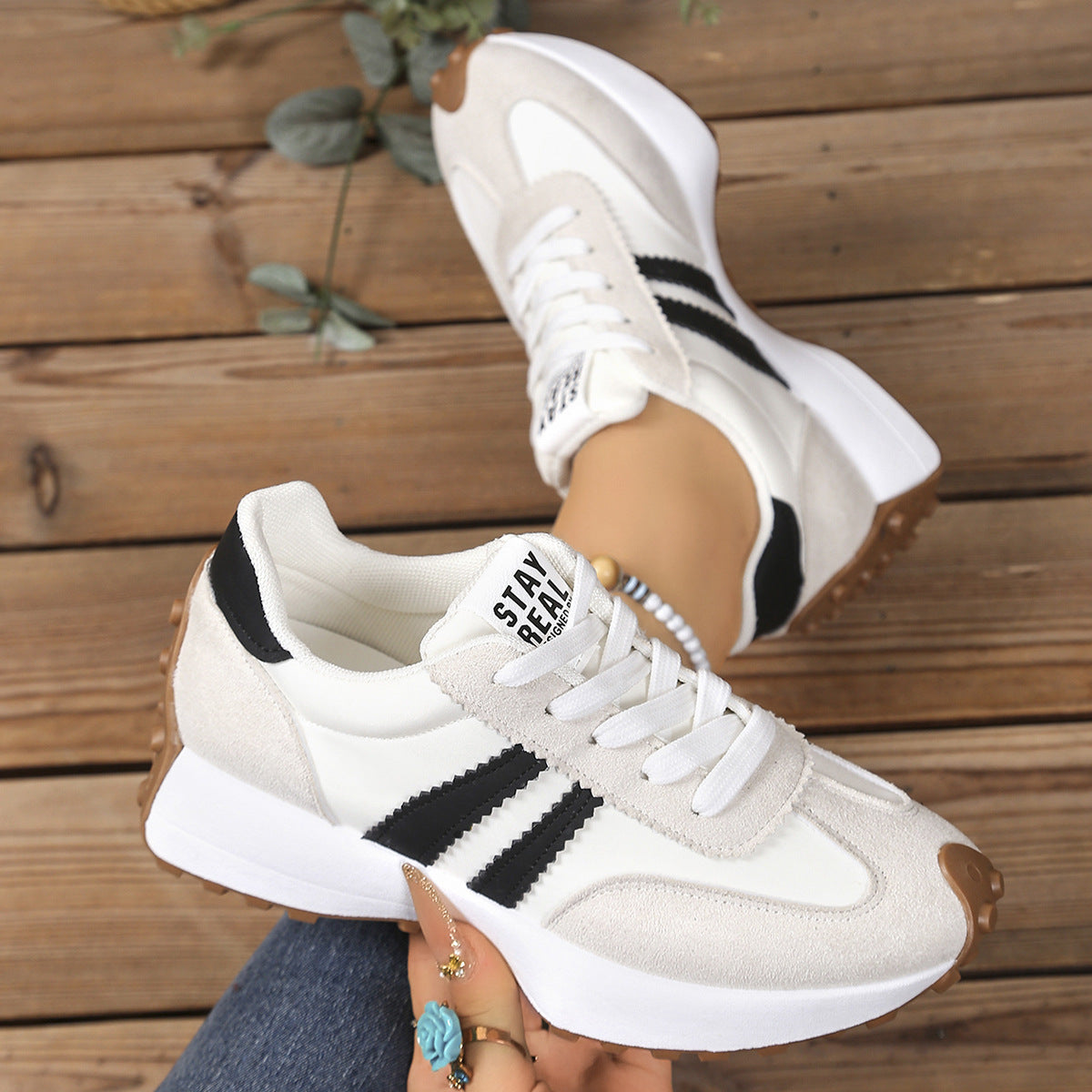 Influencer-style Chunky-soled Casual Sports Shoes For Students Koalakits36